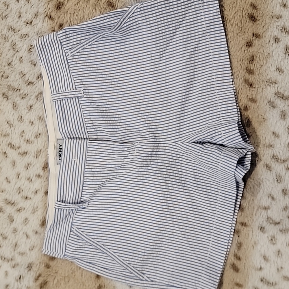 DKNY Chambray Striped Shorts NWOT